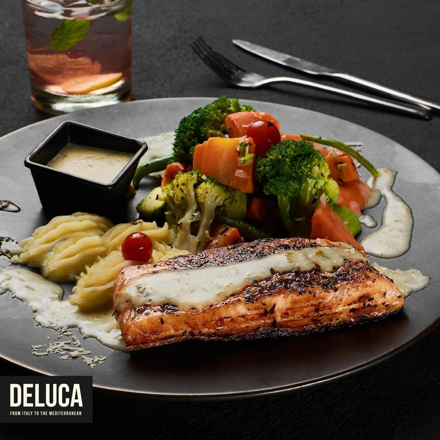 Salmon Capers Butter Sauce