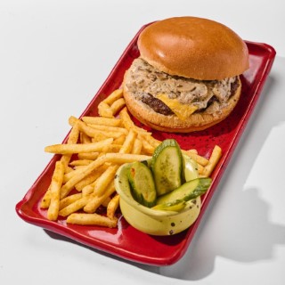 Truffle mushroom burger