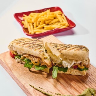 Chicken pesto sandwich